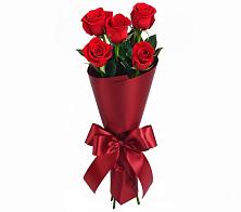 Букет 5 Красных роз Эдлесс Лав в Запрудне