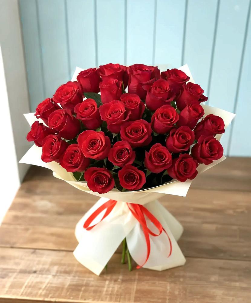 Букет 29 Красных роз в Запрудне