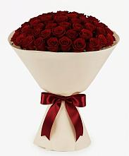 Букет 101 Бордовая роза Блэк Бакарра в Запрудне