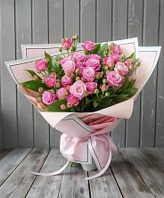 Букет Розовый кустик в Запрудне