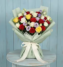 Букет цветов из:  Розы в Запрудне