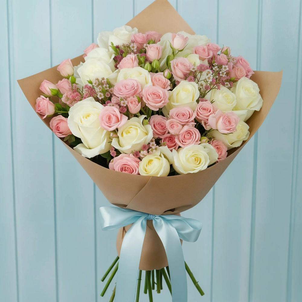 Букет цветов из: Розы в Запрудне