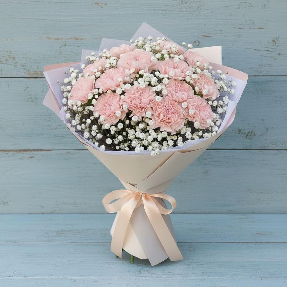 Букет цветов из: Гвоздики в Запрудне