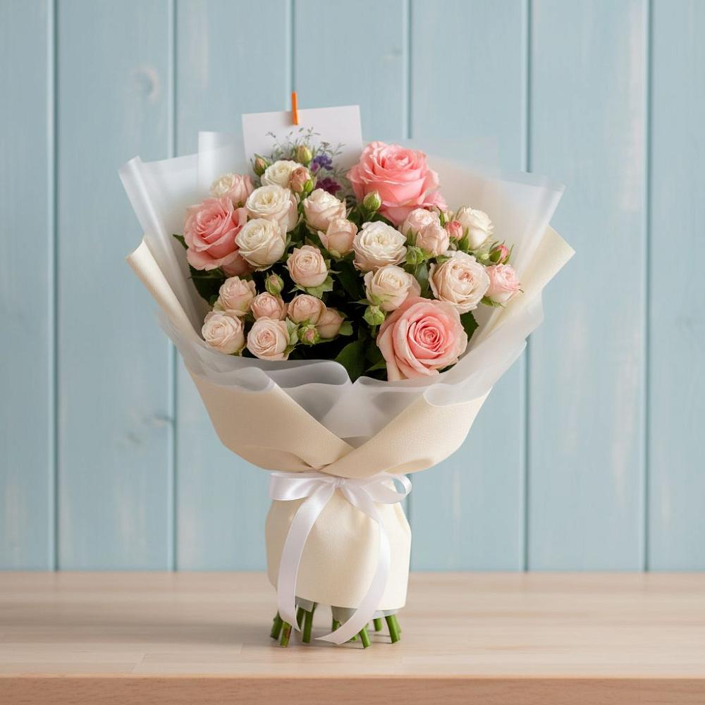 Букет цветов из: Розы в Запрудне