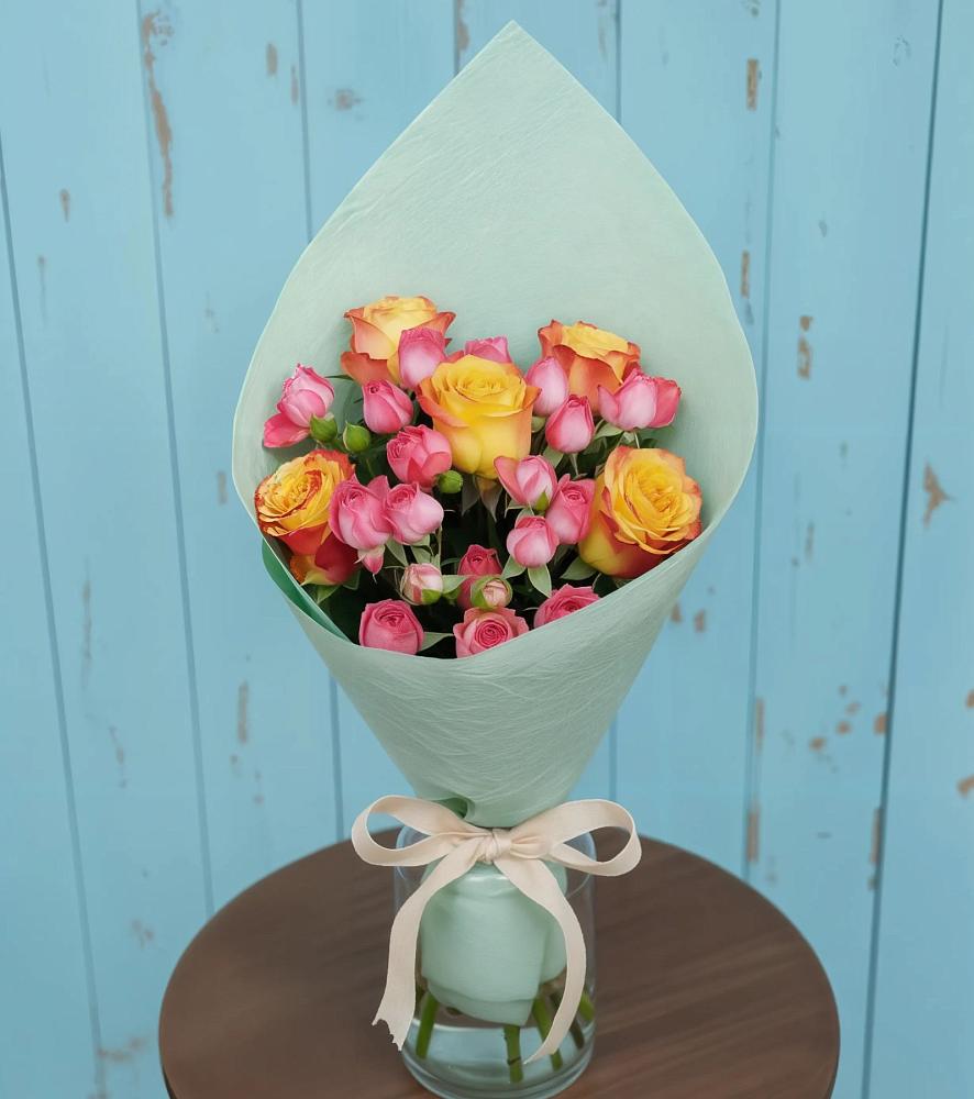 Букет цветов из: Розы в Запрудне