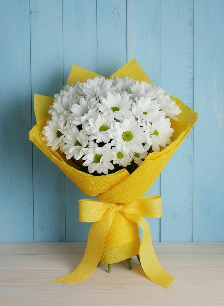 Букет цветов из: Хризантемы в Запрудне