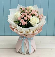 Букет цветов из:  Розы в Запрудне