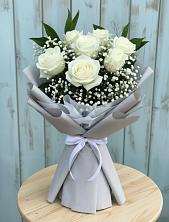 Букет цветов из:  Розы в Запрудне