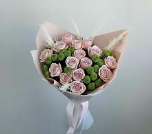 Букет цветов из:  Розы и Хризантемы в Запрудне