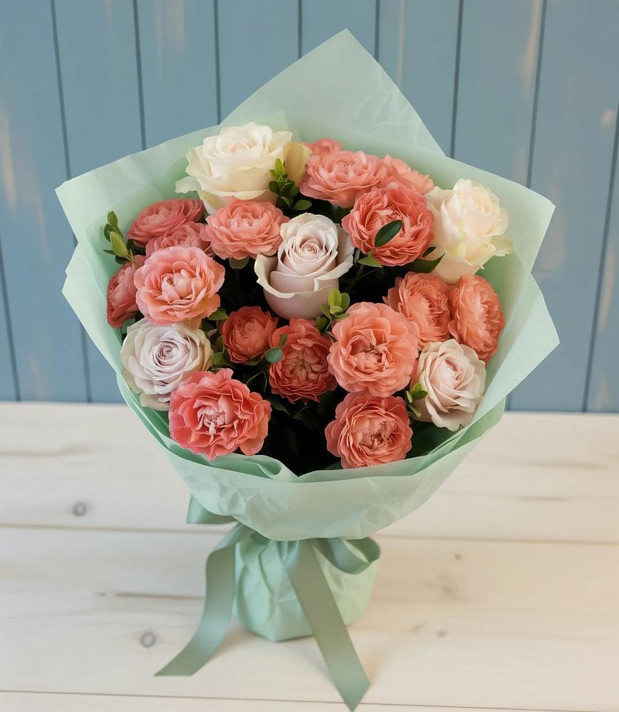 Букет цветов из: Розы в Запрудне