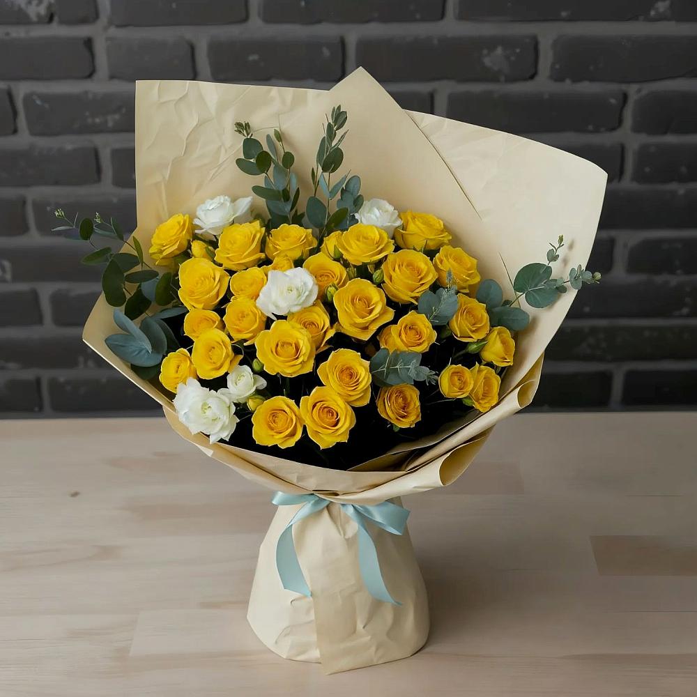 Букет цветов из: Розы в Запрудне