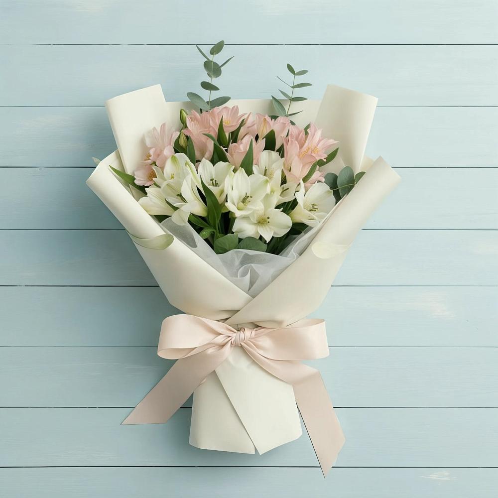 Букет цветов из: Альстромерии в Запрудне